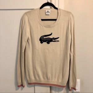 Lacoste logo knit sweater